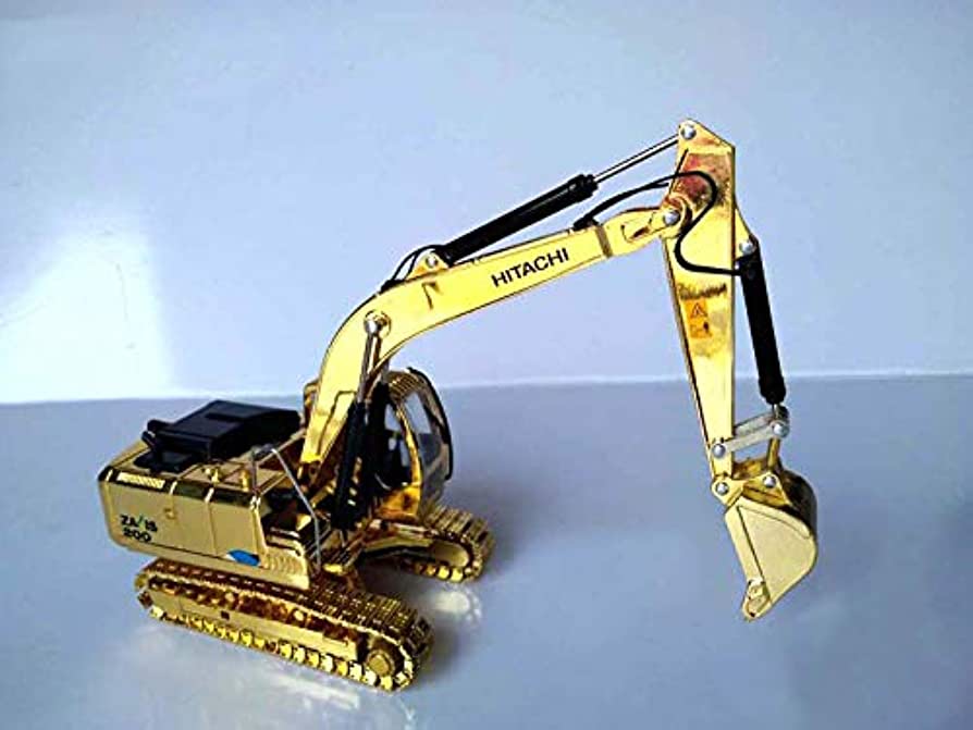 do HITACHI ZAXIS ZX200-5A koparka złota farba 1/40 DIECAST MODEL WYKONANY  SAMOCHODOWY